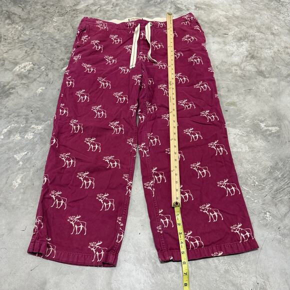 Abercrombie & Fitch Pants Mens Red Moose Sleepwear Vintage Y2K Size XL - Picture 2 of 6
